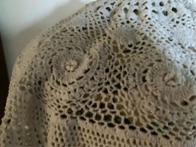 Copri paralume uncinetto bianco