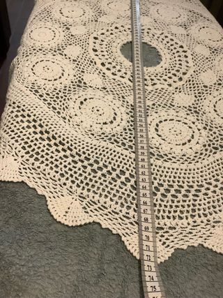 Copri paralume uncinetto bianco