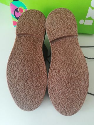 Zapatos Blucher Serraje Gris.