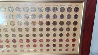 Cuadro de monedas de euros
