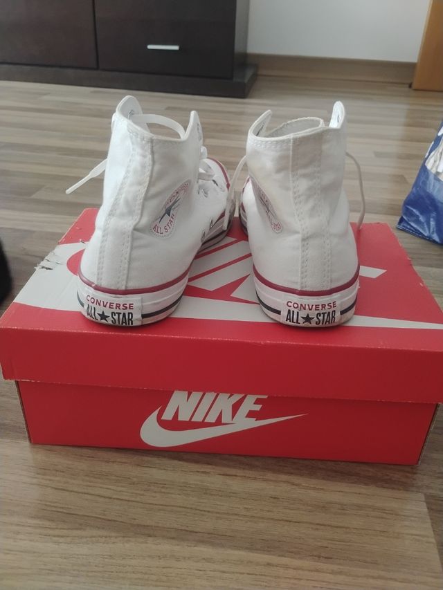 Converse Blancas Talla Alta