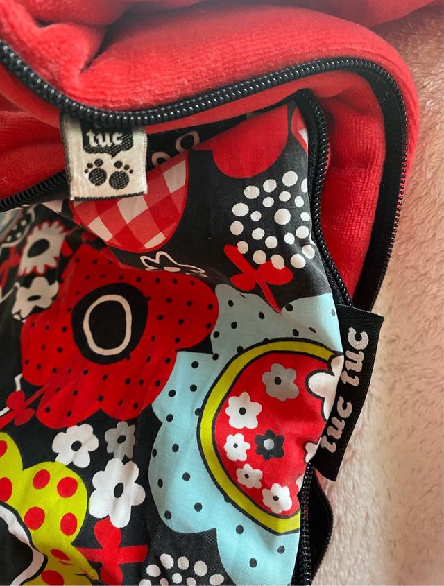 Saco dormir bebé estampado floral