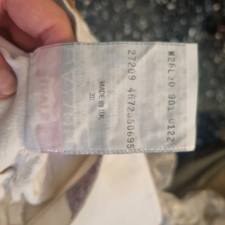 Jeans Levi's 901 vintage denim bianco