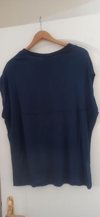 Camiseta de Zara Collection, sin mangas, azul