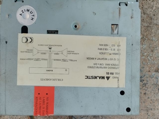 Autoradio Majestic RH05 Vintage