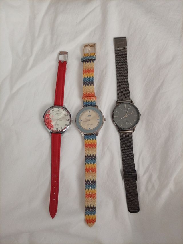 Lote de tres relojes