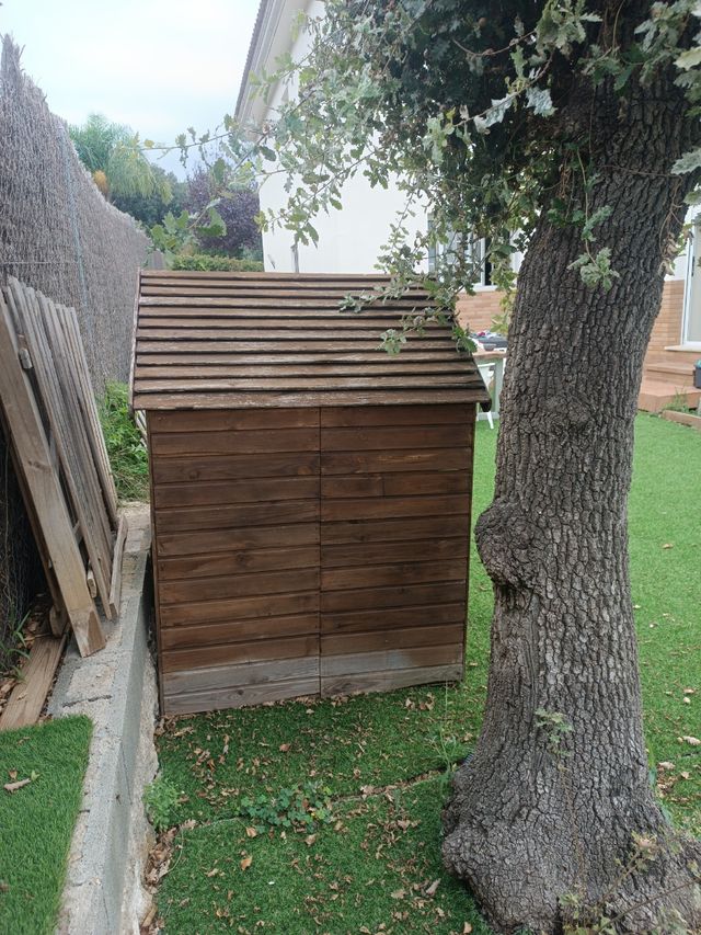 Casita de madera infantil jarin