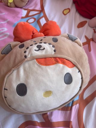 Cojín Hello Kitty Oso Peluche Naranja