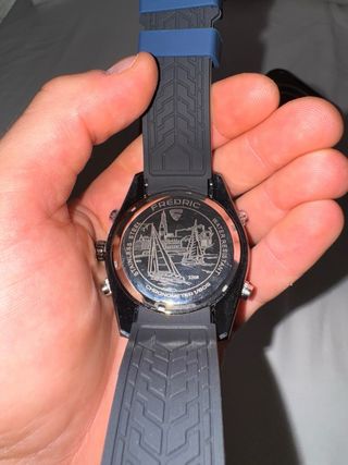Reloj Fredric Hombre Azul y Rojo