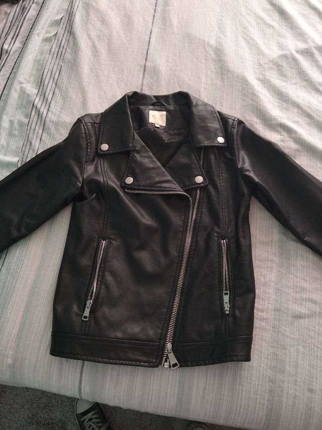 Chaqueta Biker Negra Talla S