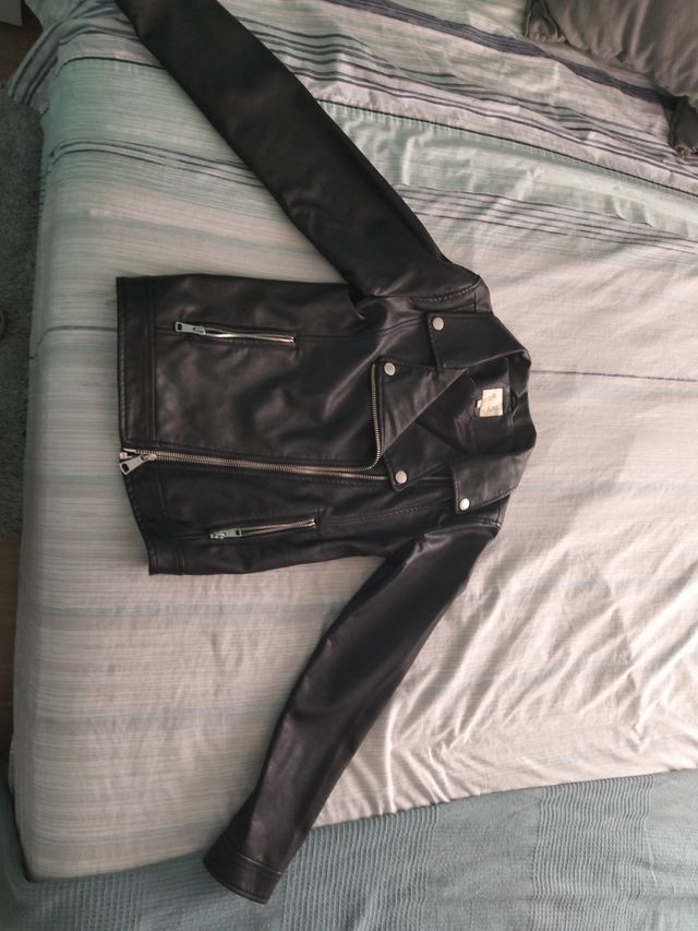 Chaqueta Biker Negra Talla S