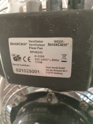 Ventilador SilverCrest Industrial