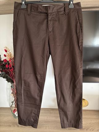 Pantalón Marrón Zara Talla 44