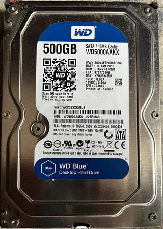 Disco Duro WD 500GB SATA