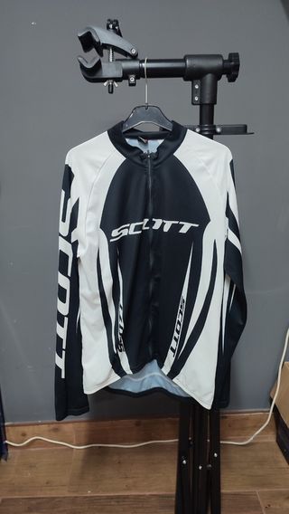 Maillot Ciclismo Scott Negro/Blanco