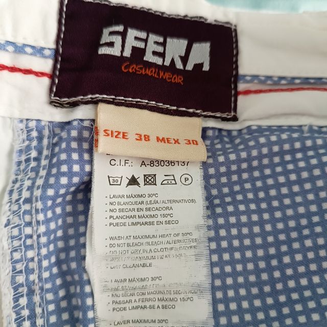 Pantalón cargo Sfera blanco T38