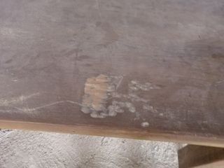 Mesa de madera rústica