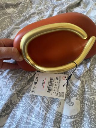 Bolso Joya Zara Naranja y Dorado
