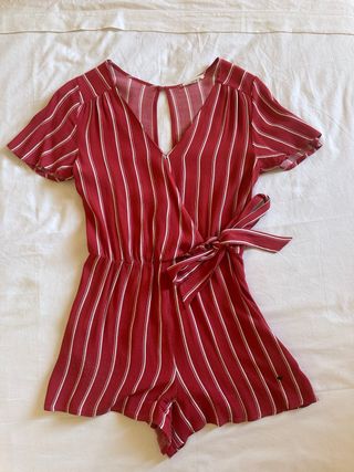 Peto corto a rayas rojo Brownie
