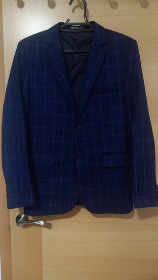 Chaqueta elegante a cuadros niño talla 14