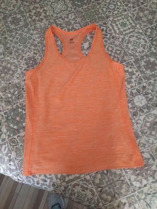 Camiseta deportiva H&M naranja Talla XS