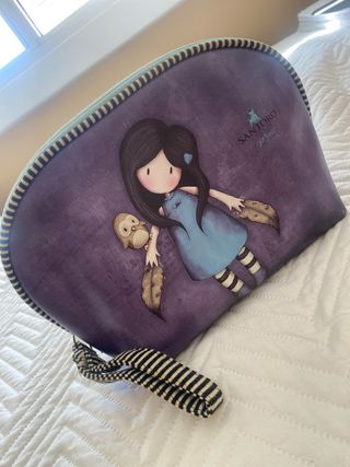 Neceser Gorjuss Santorini Morado y Azul