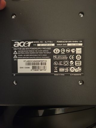 Impresora HP Envy, Monitor Acer y Teclado