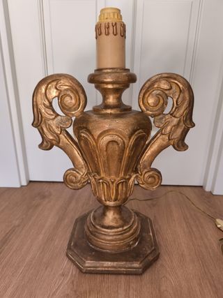 Lámpara de mesa barroca italiana