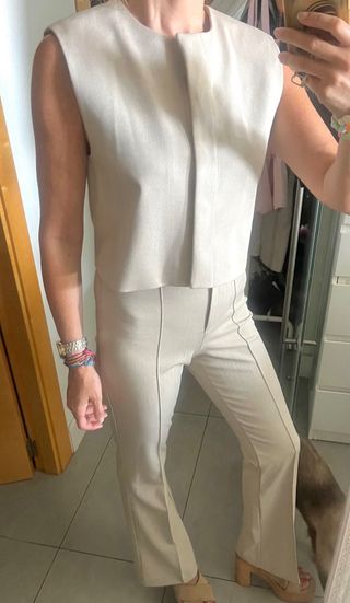 Traje Zara Beige Talla S