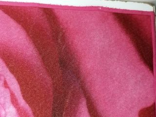 3 Tappeti Bagno Rosa con Fiore