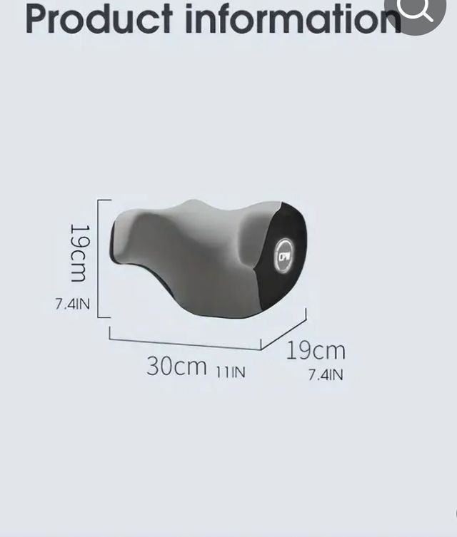 Nr 2 Poggiatesta auto Memory Foam Nero