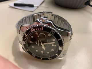 Orologio Uomo LenoIn Acciaio Inox Nero/Argento