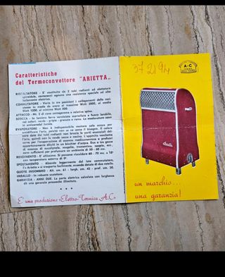 Stufa elettrica vintage Arietta