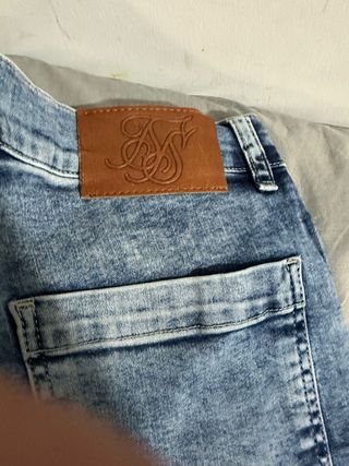 Pantalón Vaquero SikSilk Azul Roto