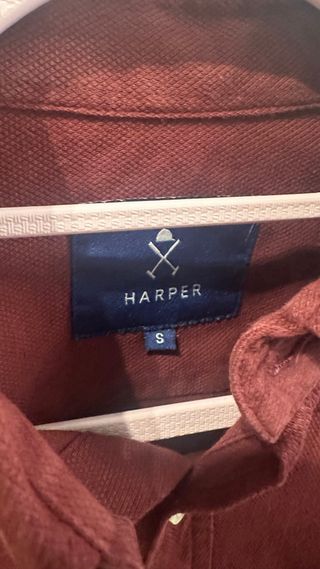 Camisa tipo Oxford granate