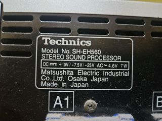 Equipo de Sonido Technics Plata y Negro