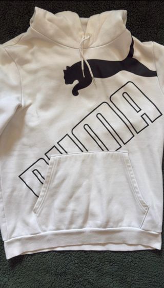 Sudadera Puma Blanca con Logo