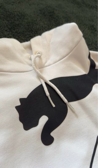 Sudadera Puma Blanca con Logo