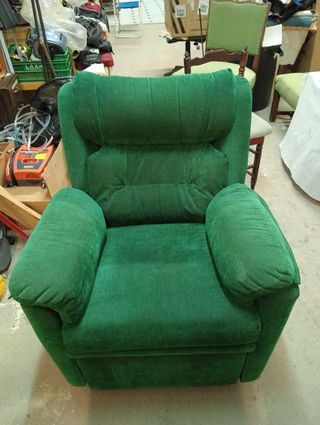 Sillón relax reclinable verde