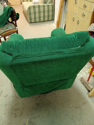 Sillón relax reclinable verde