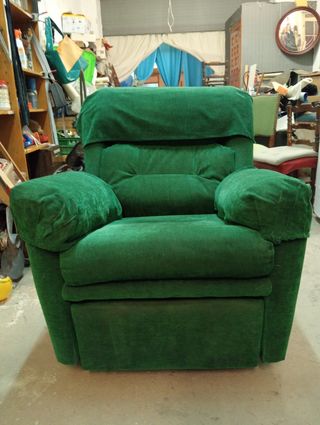 Sillón relax reclinable verde