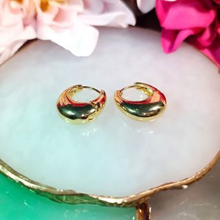 Pendientes dorados aro