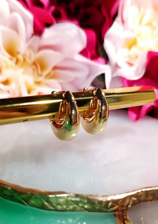 Pendientes dorados aro