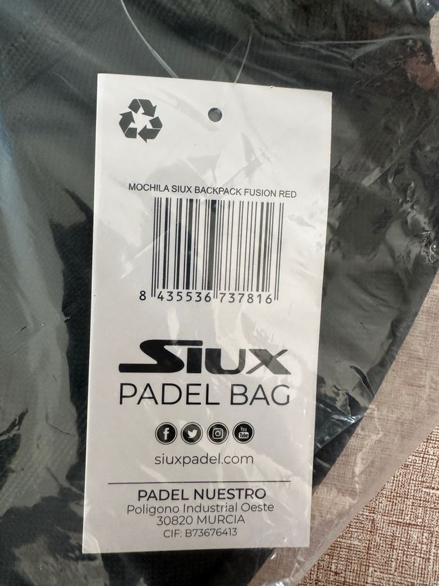 Mochila Siux Negra y Roja