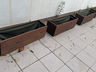 5 nuove fioriere in pino trattato