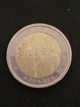 Moneda 2 euros Don Quijote 2005 España