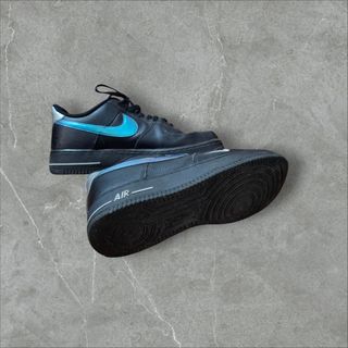 Nike Air Force 1 '07 Nero/Blu Taglia 42
