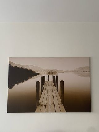 Cuadro IKEA Muelle y Lago