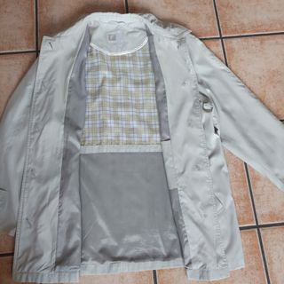 Gabardina tipo parka forrada de mujer