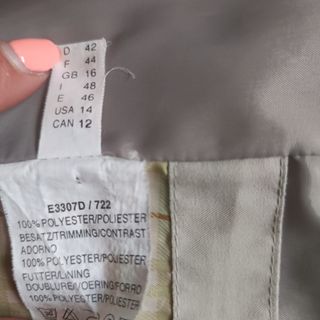 Gabardina tipo parka forrada de mujer